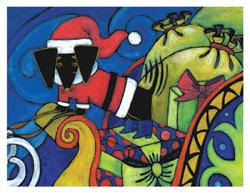 Pooch in a Sleigh (Tees, Sweatshirts)