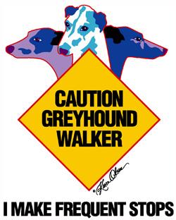 Greyhound Walker-Blue Tote