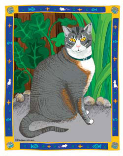 Grey Kitty Tote