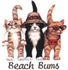 Cat Corner-Beach Bum Cats (Tees, Sweatshirts)
