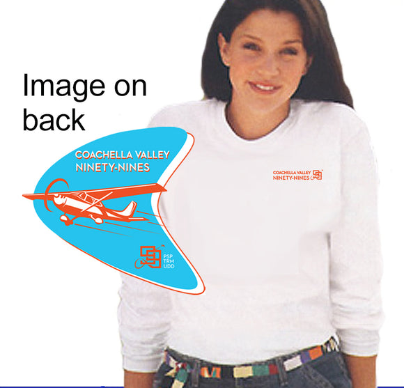 NINETY-NINES Two-Sided Logo Long Sleeve Unisex Tee