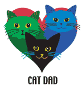 Cat Dad, Multiple Cats (Tees, Sweatshirts)
