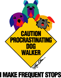 Procrastinating Dog Walker Canvas Tote