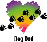 Dog Dad, Paw Prints (Tees, Sweatshirts)