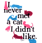 Cat Corner-Never Met a Cat (Tees, Sweatshirts)