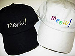 Meow! Embroidered Hat