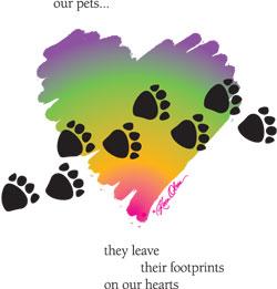 Footprints On Our Hearts Tote