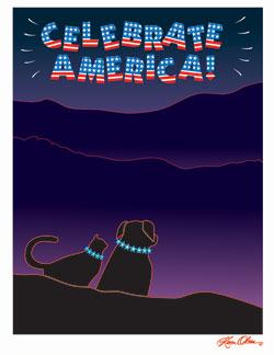 Celebrate America-Dogs and Cats Tote