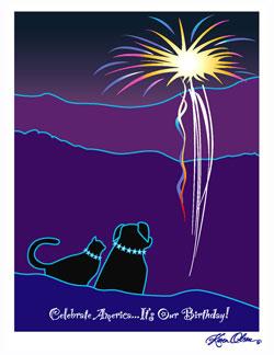 America's Birthday-Dogs and Cats Tote