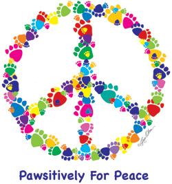 Pawsitively For Peace (Tees, Sweatshirts)