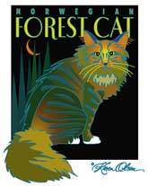 Norwegian Forest Cat Canvas Tote