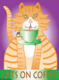 Cats On Coffee (Tees, Sweatshirts)