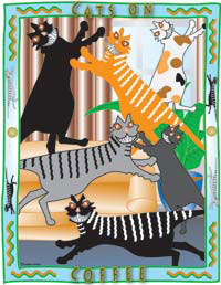 Cats On Coffee 4 (Tees, Sweatshirts)