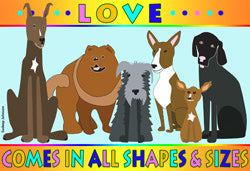 Love Comes In All Shapes & Sizes (Tees, Sweatshirts)