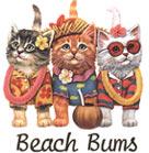 Cat Corner-Beach Bum Kitties (Tees, Sweatshirts)